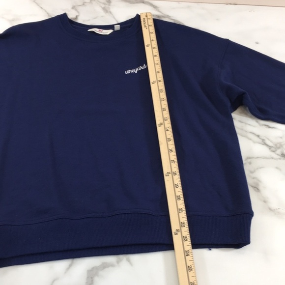 Vineyard Vines Blue‎ Modern Sweater Womens Small Classic Pullover - Picture 8 of 12